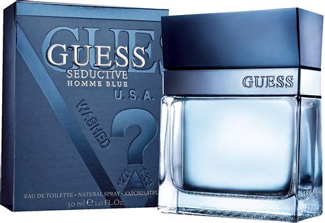 Guess Seductive Homme Blue Eau de Toilette Spray, Cologne for Men with ...