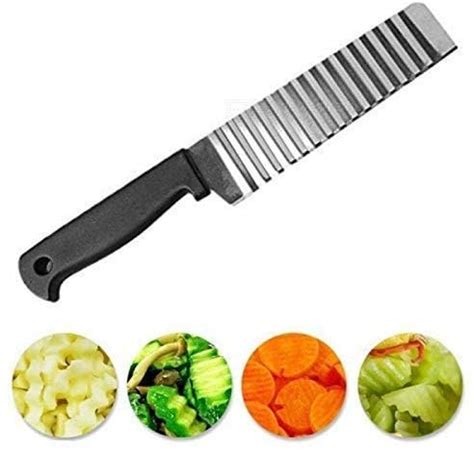 Buy VRUNDAVAN CARE Kithchen Stainless Steel Wave Shape Kitchen Knife ...