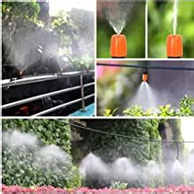 APPSTER Plastic Drip Irrigation Misting Nozzles with Tee Adjustable ...