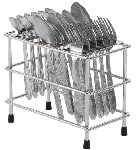 Aontan Enterprise Stainless Steel Spoon Stand Holder Cutlery Rack For ...