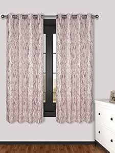 Buy S9home 2 Piece Polyester Window Curtains with Brass Eyelets ...