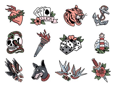 Traditional Tattoo Flash Ideas - Design Talk