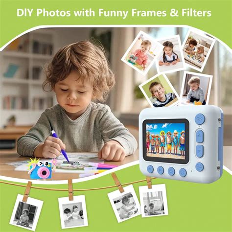 Kids Camera Instant Print, Digital Camera, Kids Selfie Instant Camera ...