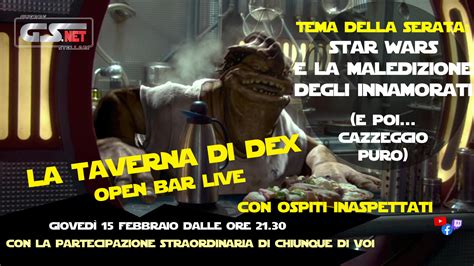 LIVE 15/02/2024: La Taverna di Dex - Star Wars e la maledizione degli ...