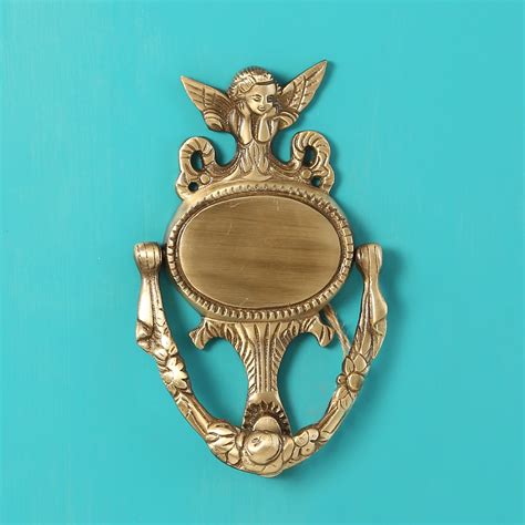 Brass Guardian Angel Door Knocker (Standard Size, Antique Brown) – Two ...