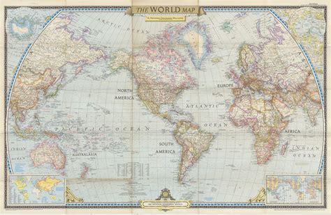 National Geographic World Map High Resolution Image 的图像结果
