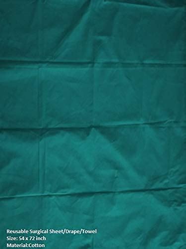 Reusable Surgical Sheet/Drape/Plain Towel/Plain Drape (54"x72", Green ...