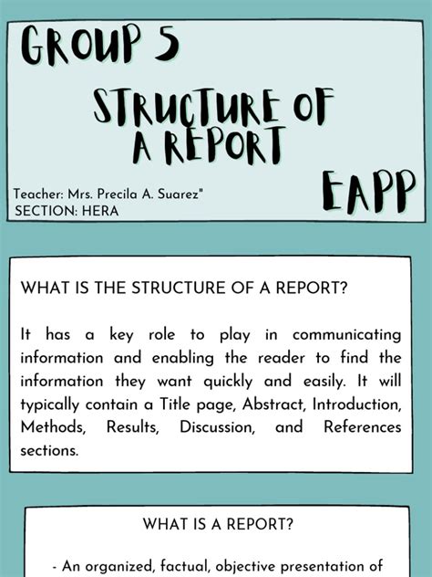 Image result for Basic Report Structure