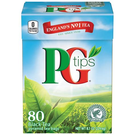 PG Tips Black Tea, Pyramid Tea Bags, 80 Ct - Walmart.com