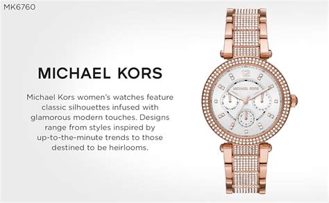 Michael Kors Analog White Dial Women's Watch-MK6760 : Amazon.in: Fashion
