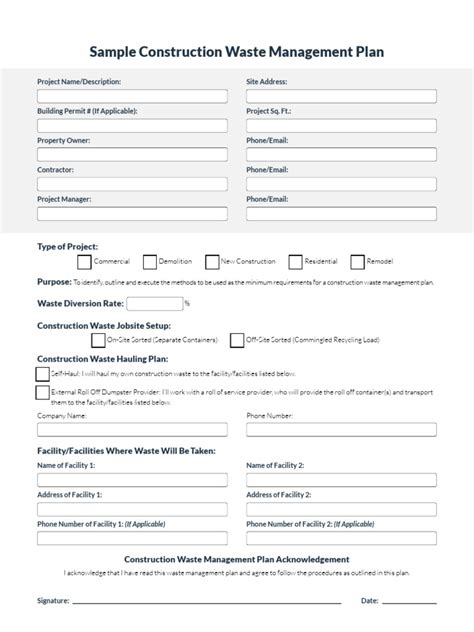 Construction Waste Management Plan 的图像结果