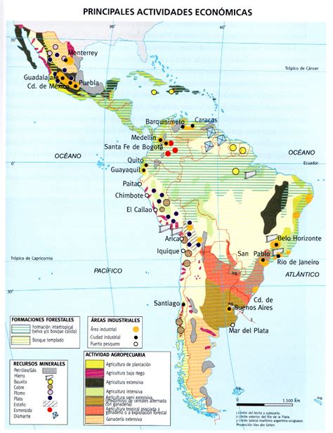 Mapa de América Latina - Mapa Físico, Geográfico, Político, turístico y ...