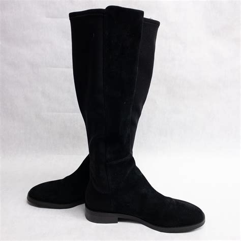 Stuart Weitzman Black Suede Boots