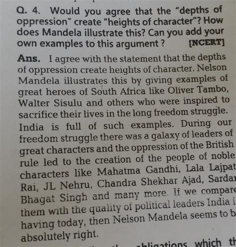 Depth of operation create height of characters how does Mandela ...