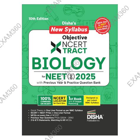 Objective NCERT Xtract Biology for NEET ( UG ) 2025 with Previous Year ...
