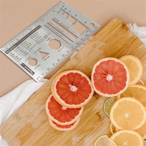 UPTTHOW Culinary Ruler Stainless Streel Mini Cutting India | Ubuy