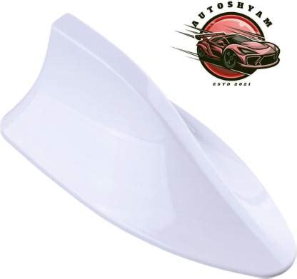 AUTOSHYAM White Car Shark Fin Signal (AM/FM) Receiver Antenna for ...