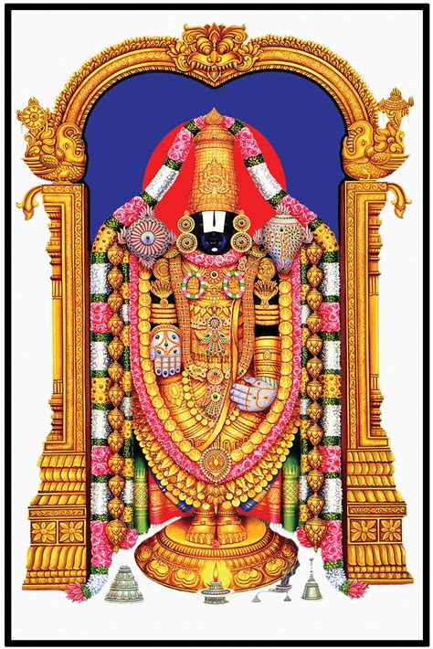 Buy Yellow Alley Lord Balaji Wall Poster|Hindu Religious Sticker Poster ...