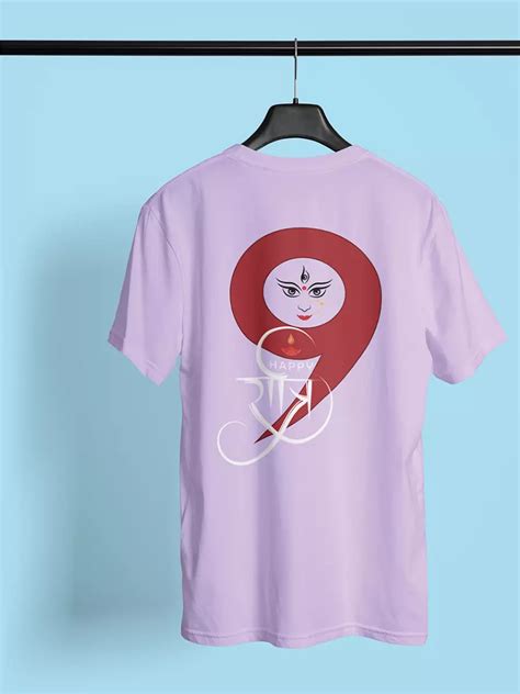 Buy Navratri 9 Design | Lavender Oversized Unisex T-Shirt – NOOBDE
