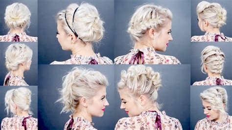 Short Hair Updo Tutorial 的图像结果