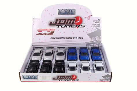 Buy 2002 Nissan Skyline GT-R Hard Top Diecast Car Package - Box of 12 ...