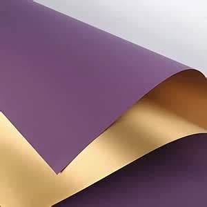 Korean Style Gift Wrapping Paper Sheets "One Side solid Gold" 50 Mic ...