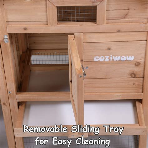 COZIWOW Large Wooden Chicken Coops with Nesting Boxes for Laying Eggs ...