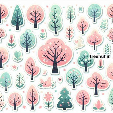 Printable Spring Trees Stickers and 15 Craft Activities for Kids ...