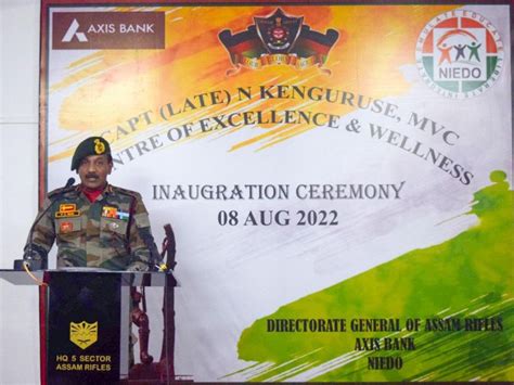 Assam Rifles inaugurates the Capt (Late) N Kenguruse, MVC Centre of ...