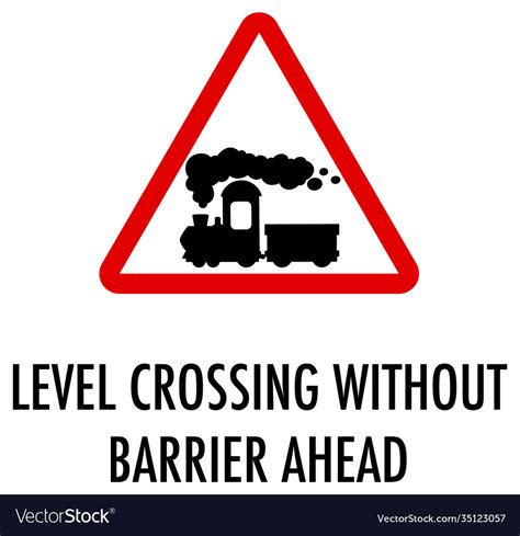 Image result for Level Crossing without Barrier Sign