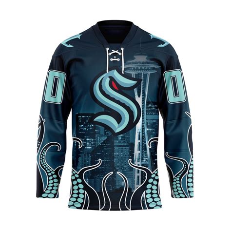 NHL Seattle Kraken Special Design With Space Needle Hockey Jersey ...