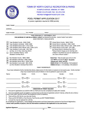 Armonk Town Pool - Fill Online, Printable, Fillable, Blank | pdfFiller