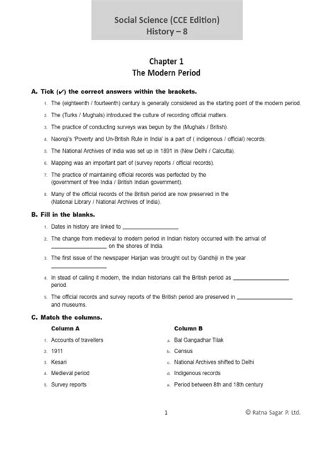 Model Activity Task Part 7 Class 8 History 的图像结果