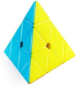 Ambivert Triangle Cube 3x3 High Speed Sticker Less,High Speed Pyramid ...