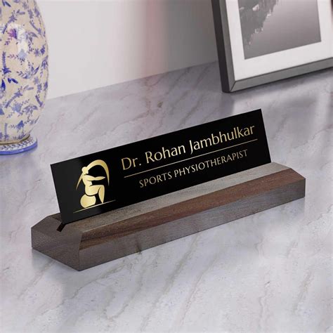 Excelus Office Desk Name Plate for Physiotherapists – Housenama