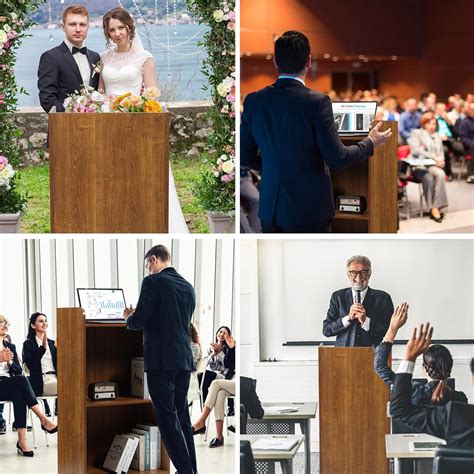 BEQUZON Podium Stand for Lectern Presentation Church India | Ubuy