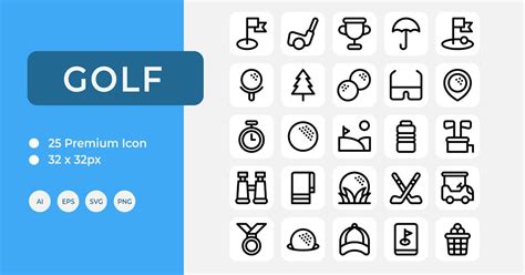 Golf Icon Color 的图像结果