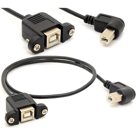 USB Printer L Shaped Right Copper Cable USB Type A to B Cable 1.5M / 1. ...
