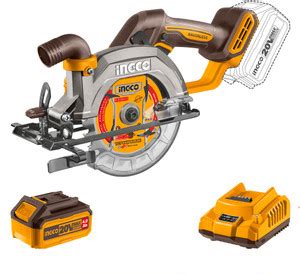 INGCO Cordless Brushless Circular Saw with a 140mm Saw Blade 4.0Ah ...