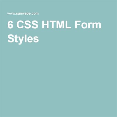 Form CSS Styles 的图像结果