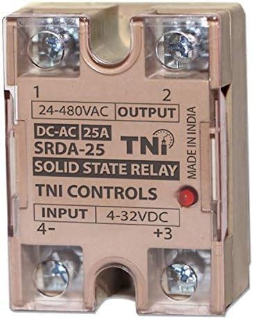 SOLID STATE RELAY SSR DC TO AC 16 AMP SINGLE PHASE INPUT 4-32 VDC AND ...