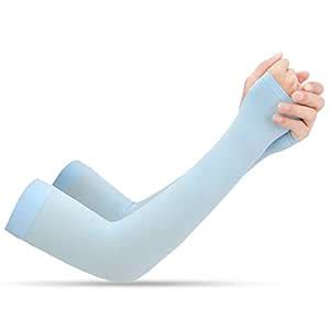 Adroitz Sky Uv Sunblock protection with thumb hole Arm sleeves Driving ...