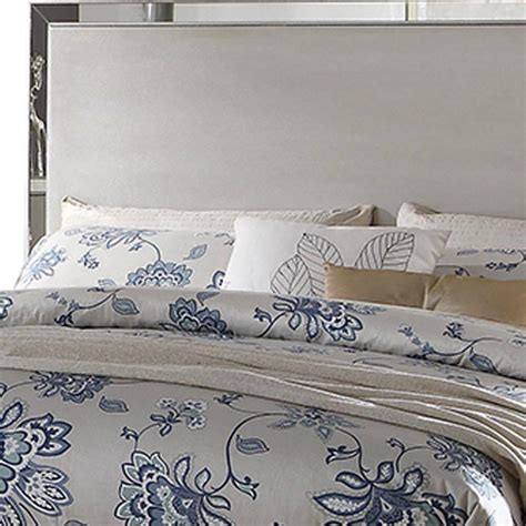 Buy Voeville II Silver Wood Frame King Platform Bed Online at Lowest ...