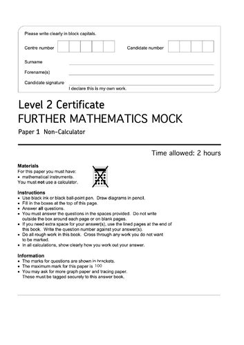 Image result for Math GCSE Mock Test