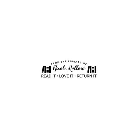 Custom Library Stamp, from The Library of Stamp, | Ubuy India