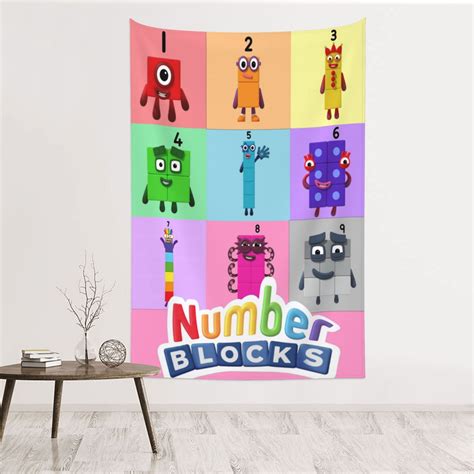 Number Blocks Pattern Wall 的图像结果