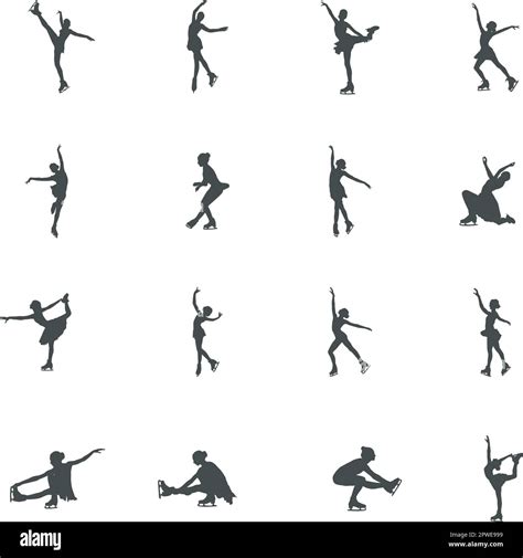 Ice Skating Silhouette