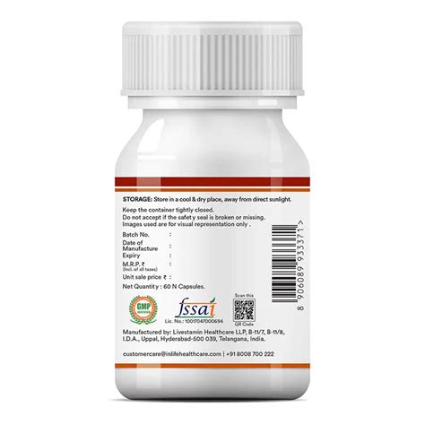Inlife Berberine HCl 500mg Capsules