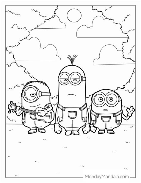 Minions Coloring Pages Printable - Printable Paper Crafts