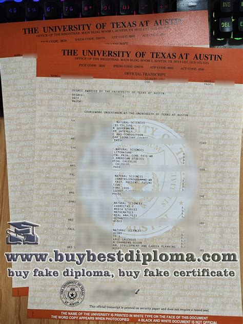 Image result for UT Austin Transcript